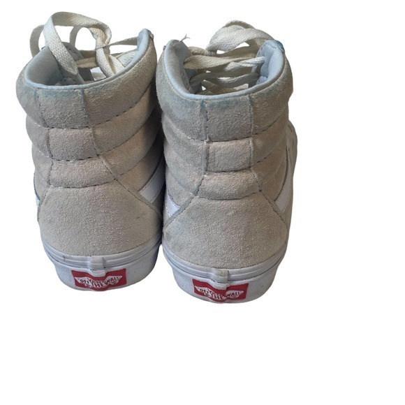 Vans Sk8-Hi (Pig Suede)‎ Marshmallow/ Tr Wht Sz Wmns 7, Mens 5.5 - Picture 4 of 5